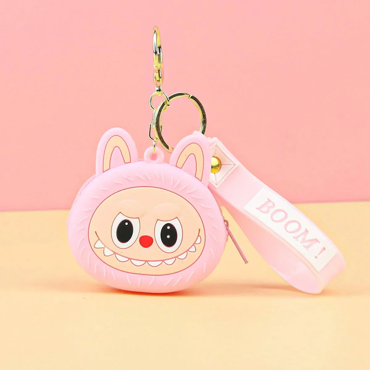 Grinning Labubu Boom Coin Purse