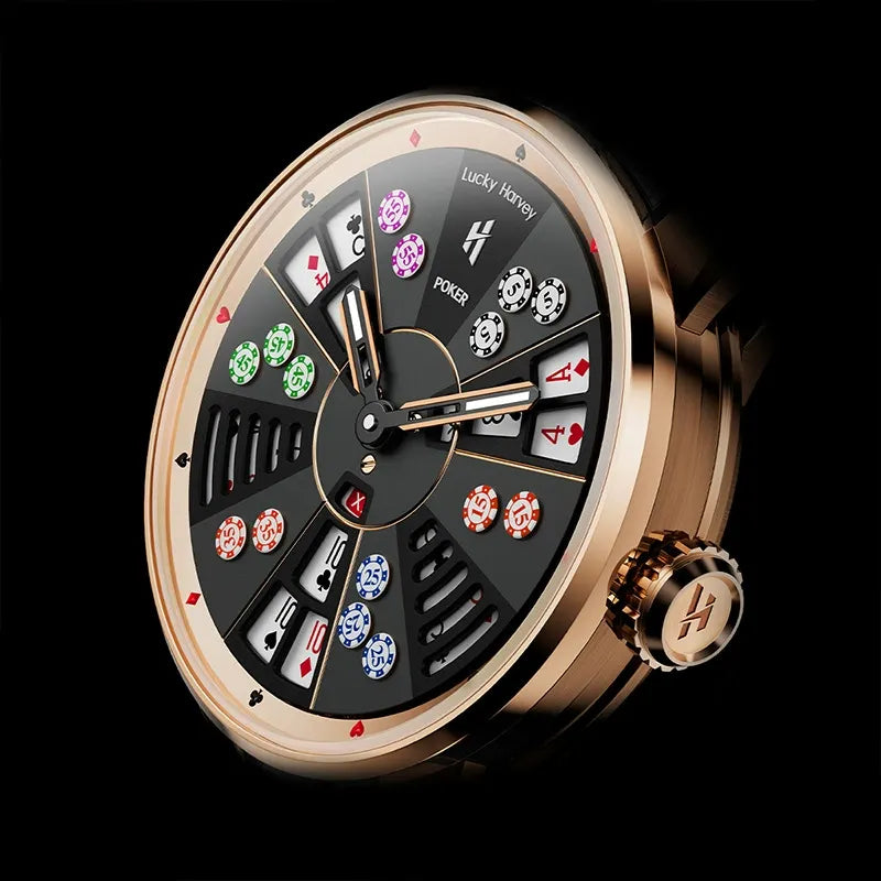 Lucky Harvey Three Kings Poker Kinetic Mechanical Watch