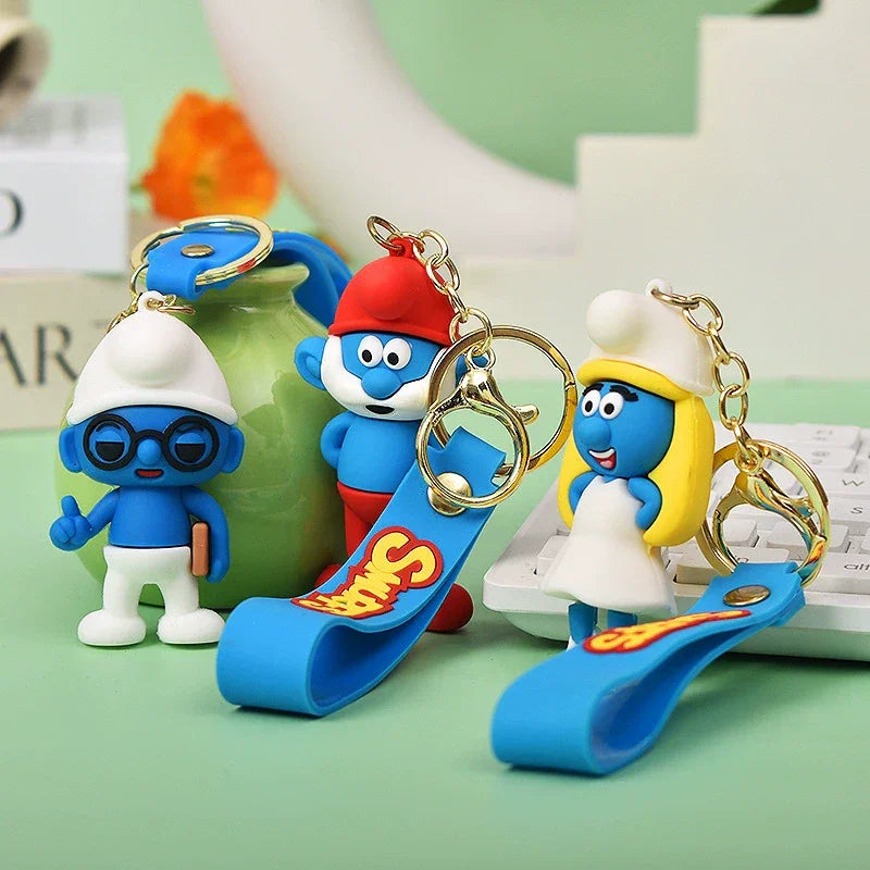 Smurfs Blue Wagon 3D Keychain