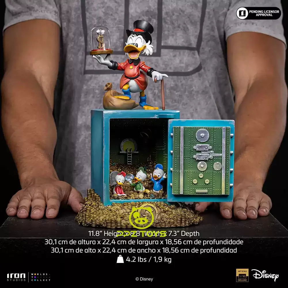 Iron Studios 1/10 Deluxe Uncle Scrooge & Nephews Statue