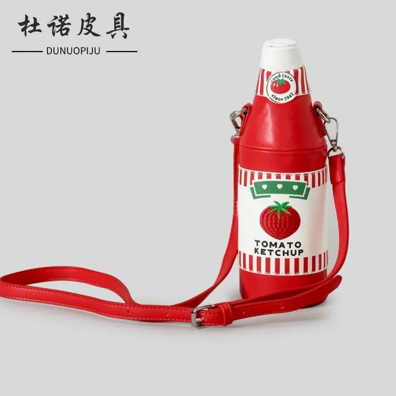 Retro-Pantry Premium Novelty Bottle Crossbody Bags