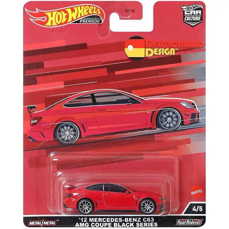 Hot Wheels Premium '12 Mercedes-Benz C63 AMG Black