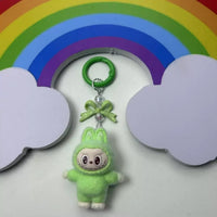 Labubu Crystal Bow Charm Keychain