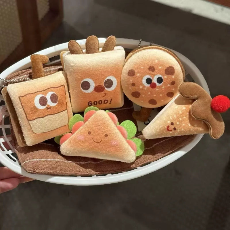 Mini Gourmet Snacks Plush Keychain