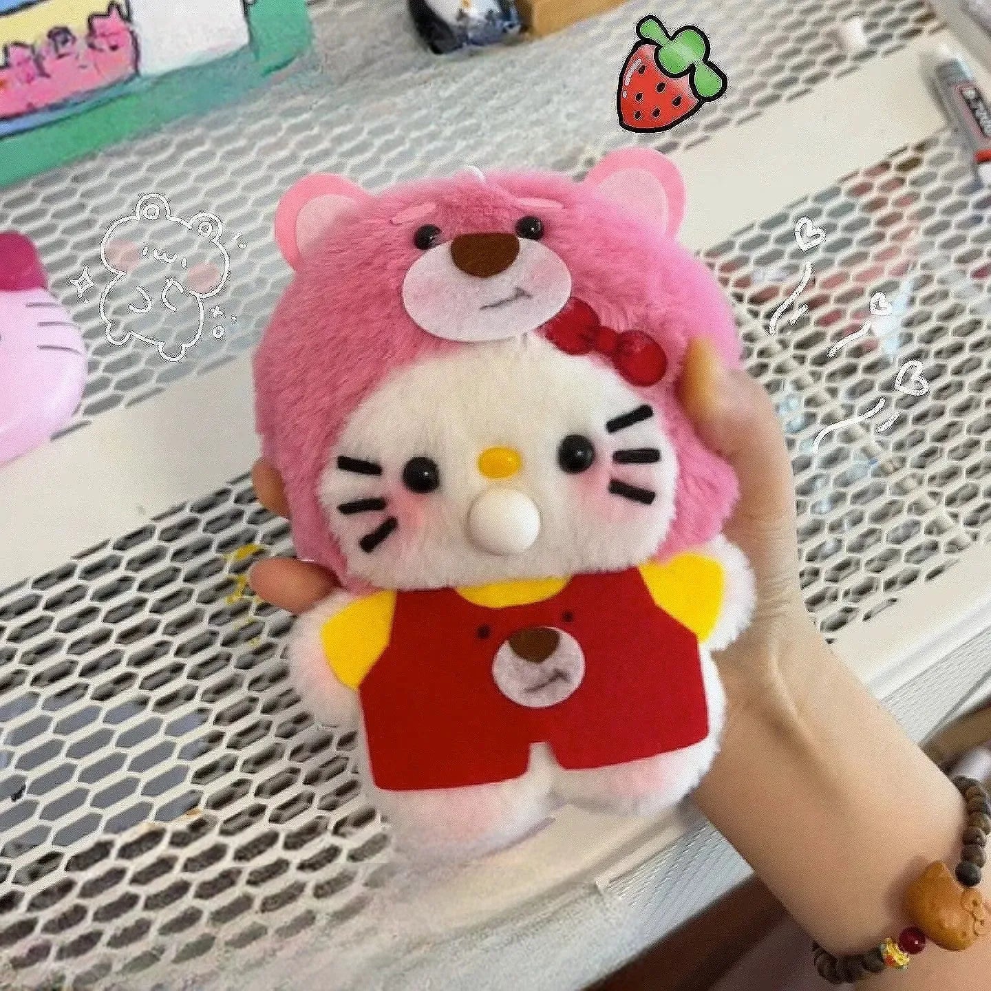 Hello KT Bubble Buddy Plush Keychain