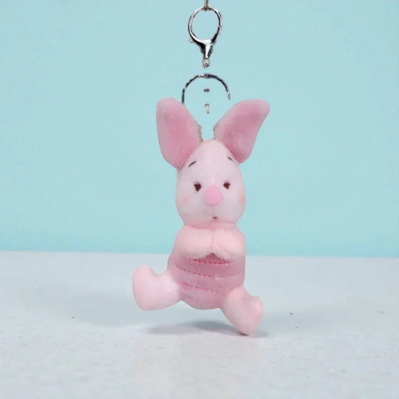 Sleepy Piglet Plush Keychain