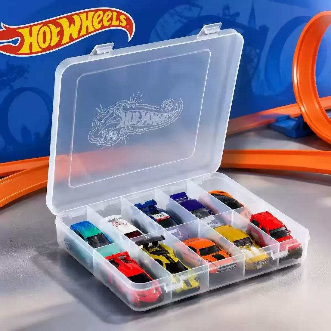 Hot Wheels 10-Slot Premium Diecast Car Case