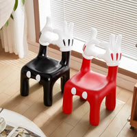 Vintage Mickey Heart-Glove Low Vanity Chair