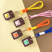 Artisan Wooden Switch Fidget Keychain