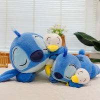 Sleepy Stitch Duck Hug Plushie (35 cm)