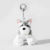 Dapper-Dog Schnauzer Plush Keychain