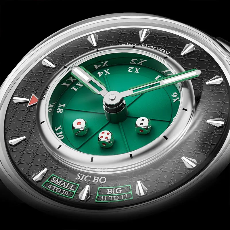 Lucky Harvey Sic Bo Gambling Table Mechanical Watch
