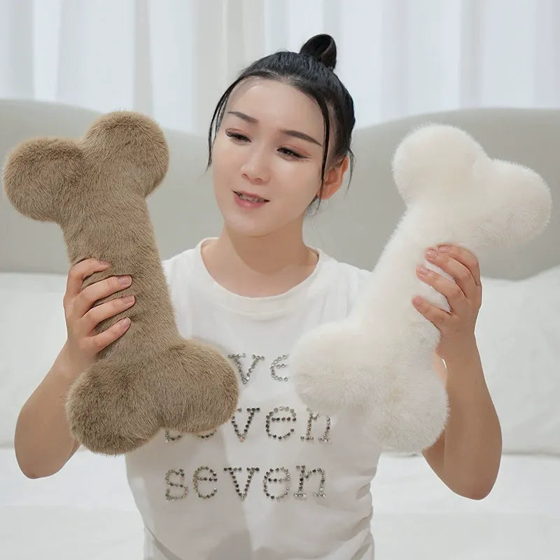 Nordic Dog Bone Plush Pillow
