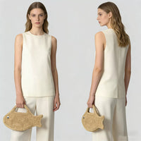 Marina-Chic Polka Fish Summer Handle Bag