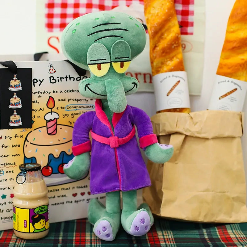 Squidward Luxury Robe Plushie (35 cm)