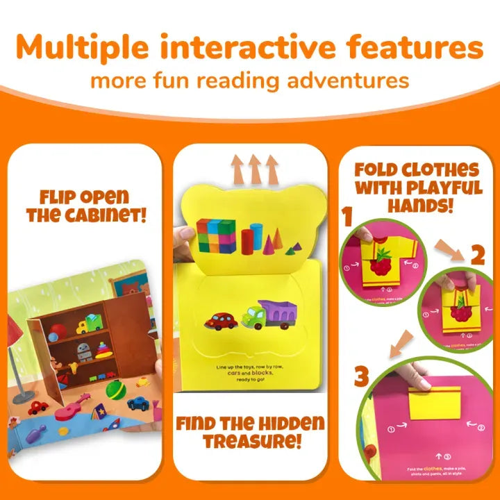 Bear’s Tidy-Up Time Interactive Lift-the-Flap Board Book
