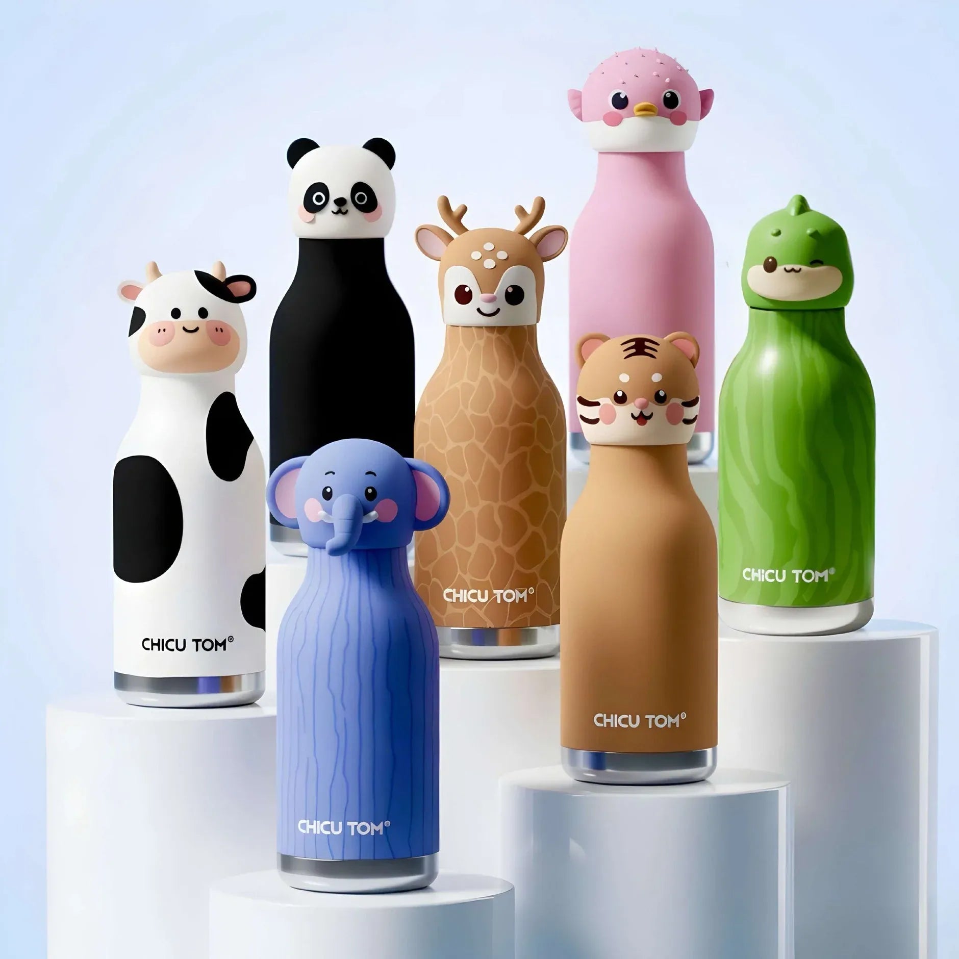 Chicu Tom Animal Safari Insulated Water Bottle (480 ml)