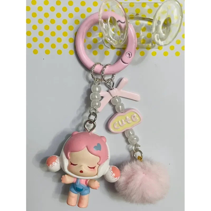 SkullPanda Opulent Pom Pom Keychain