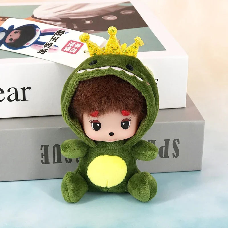 Monchhichi Menagerie Hooded Plush Keychain