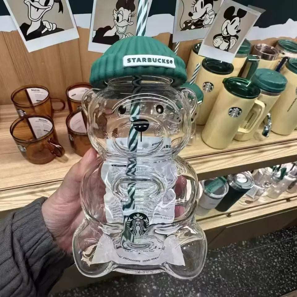 Starbucks Bearista Bear Glass Cup (20 oz)
