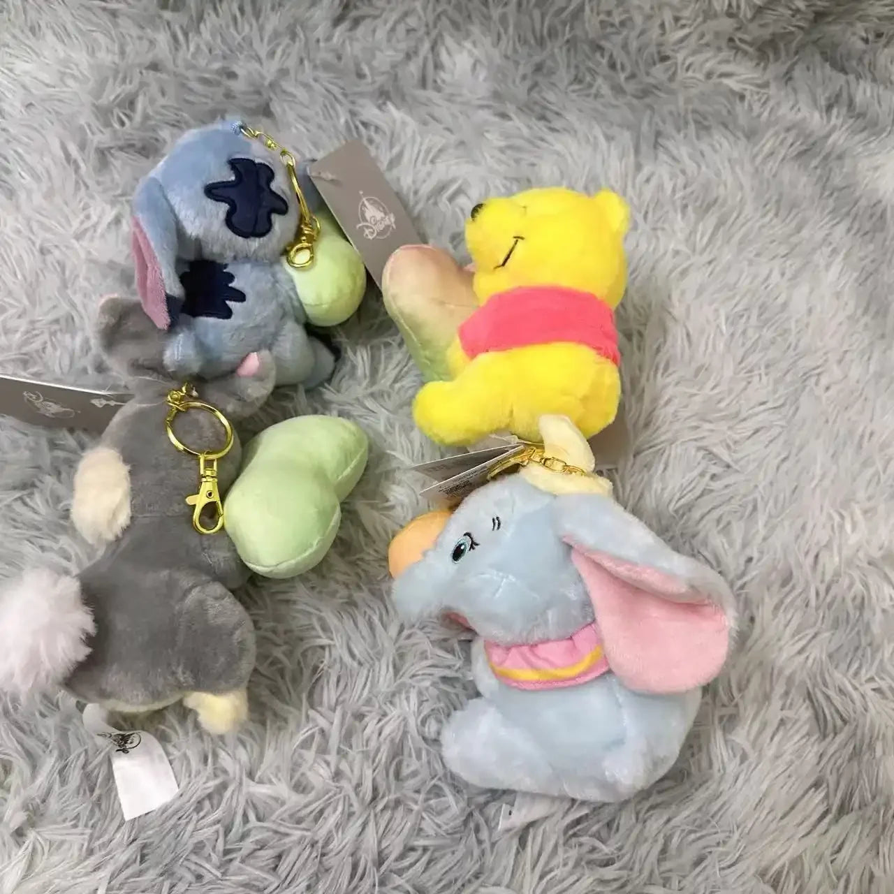 DZNY Hugging Heart Plush Keychain