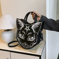 Nocturnia Familiar's Gaze Harajuku Cat Pentagram Bag