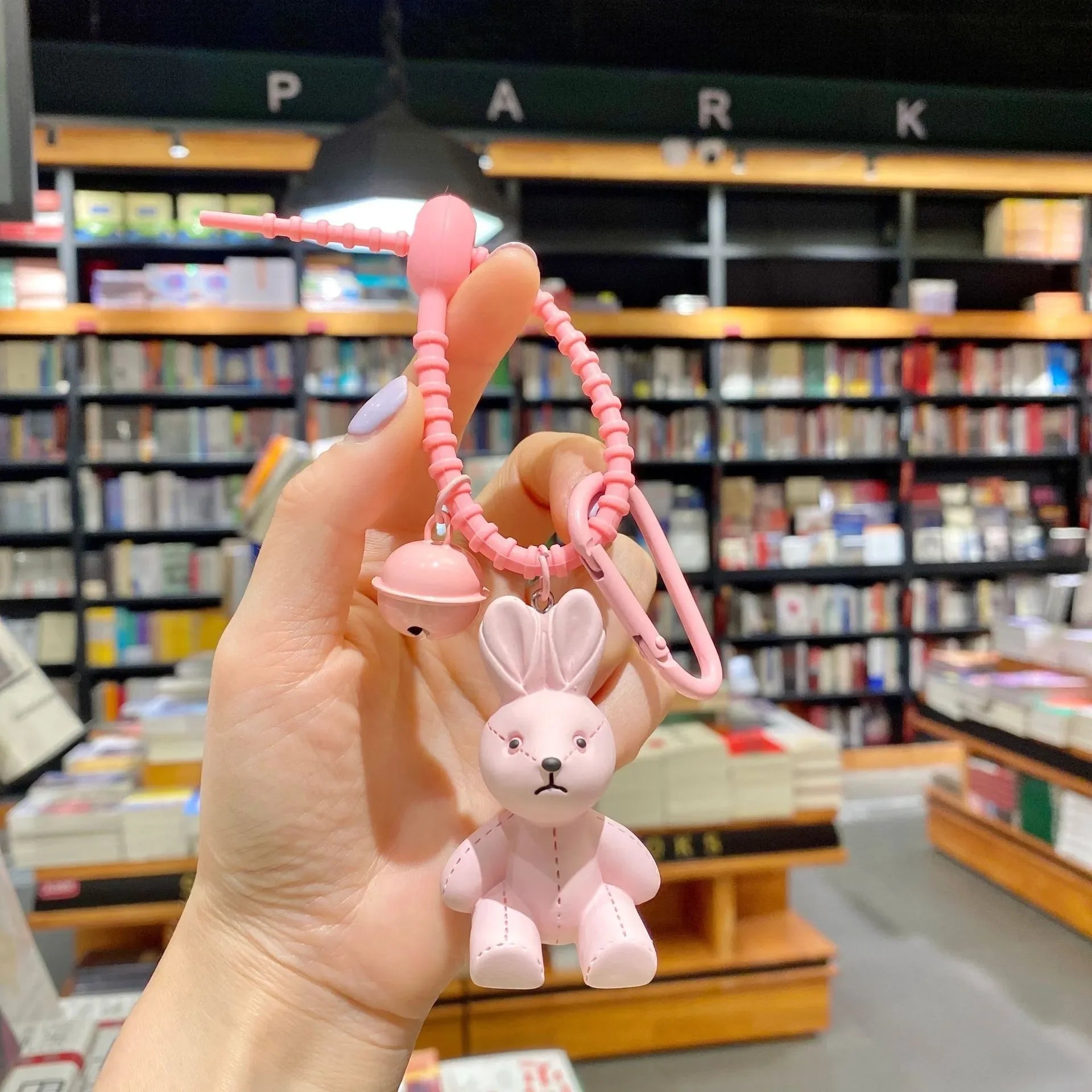 Impassive Rabbit Chonky Keychain