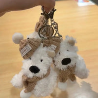 West Highland Winter Warmth Plush Keychain