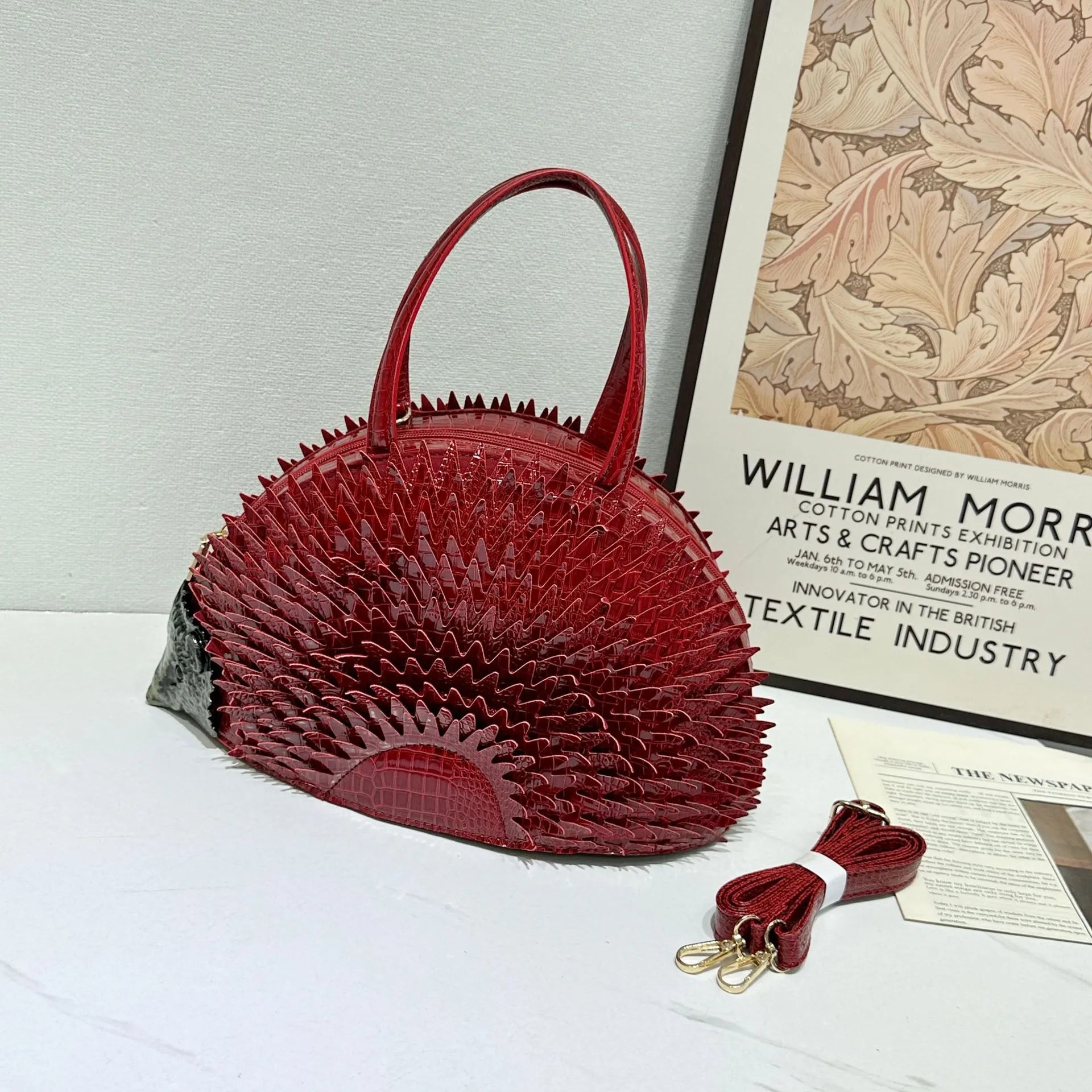 Nocturnia Hedgehog 3D Crossbody Handbag