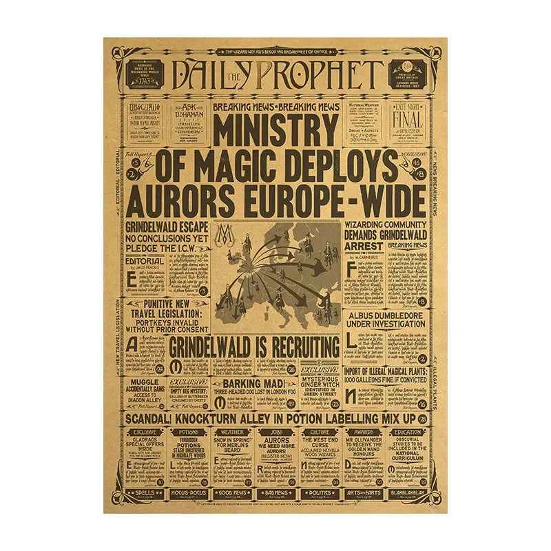 HP Daily Prophet Wall Poster
