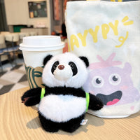 Backpack Panda Plush Keychain