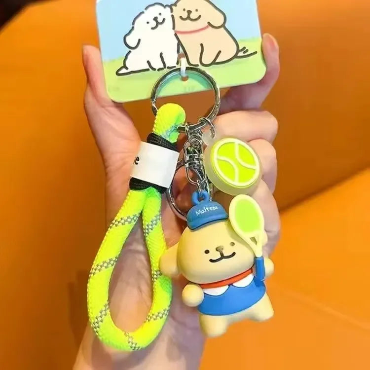 Line Puppy Sports League Keychain