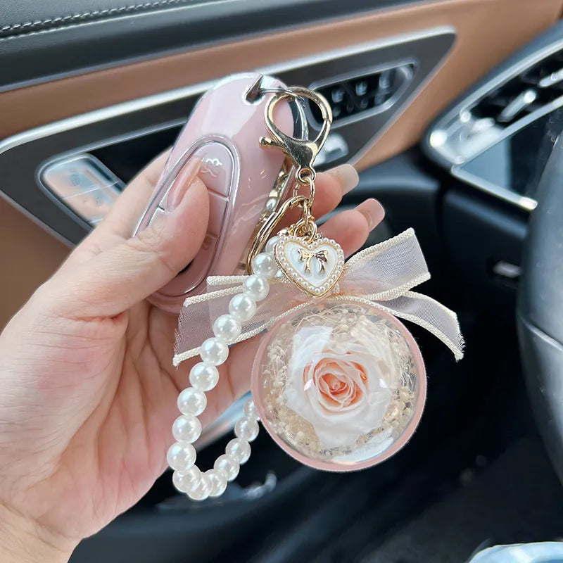 Bloom For Eternity Rose Keychain