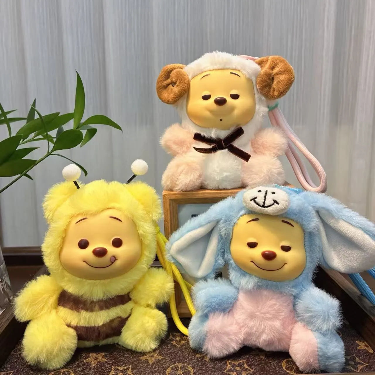 Pooh Naughty Party Plush Keychain