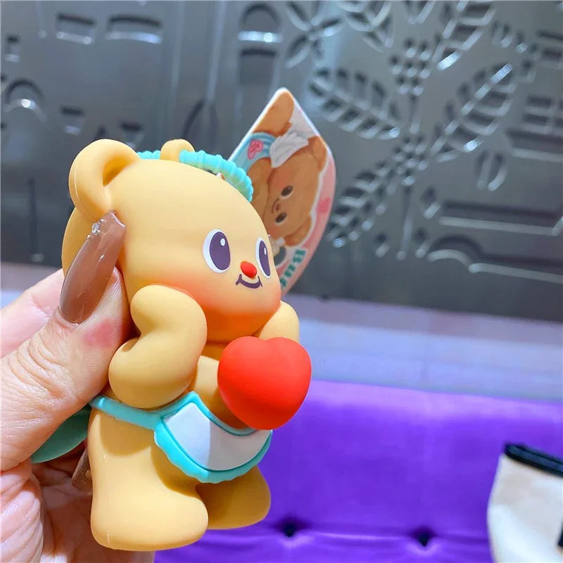 Butter Bear Squishy Love Keychain