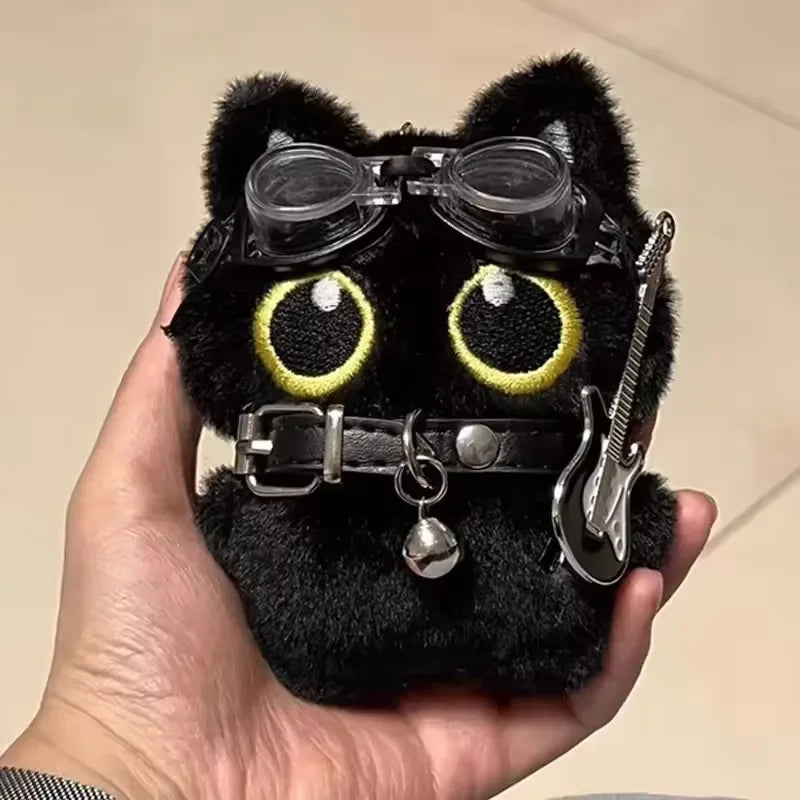 Black Hero Cat Plush Keychain