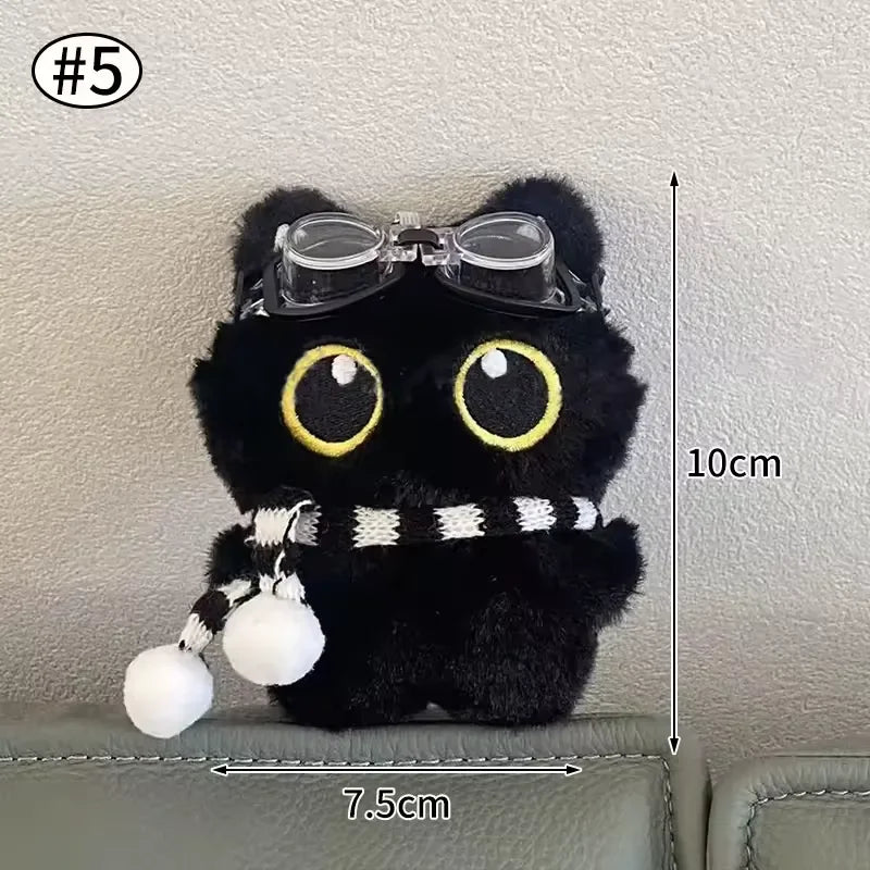 Black Hero Cat Plush Keychain