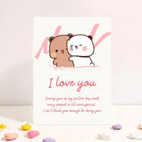 Bubu Dudu I Love You Romantic Anniversary Card
