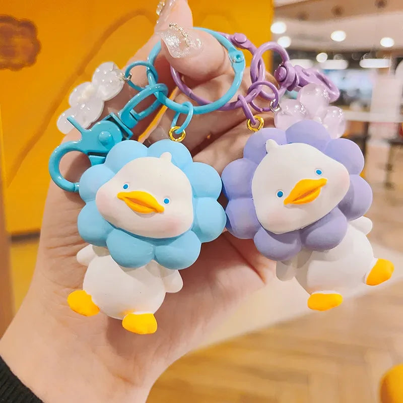 Sunkissed Blooming Duck 3D Keychain