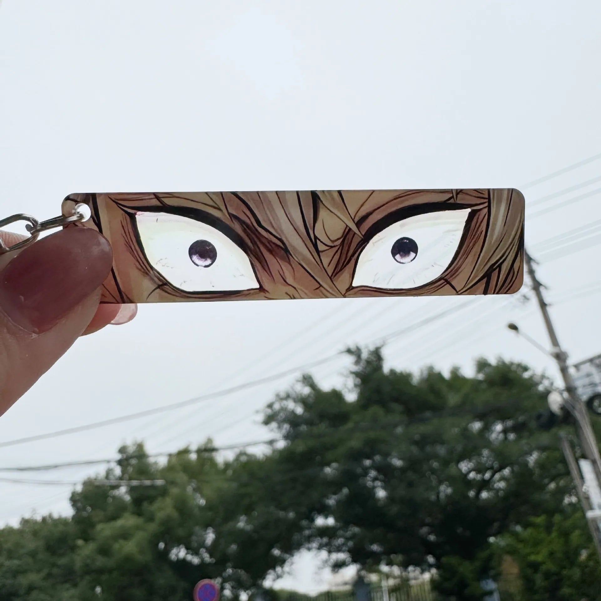 Demon Slayer Glowing Eyes Card Keychain