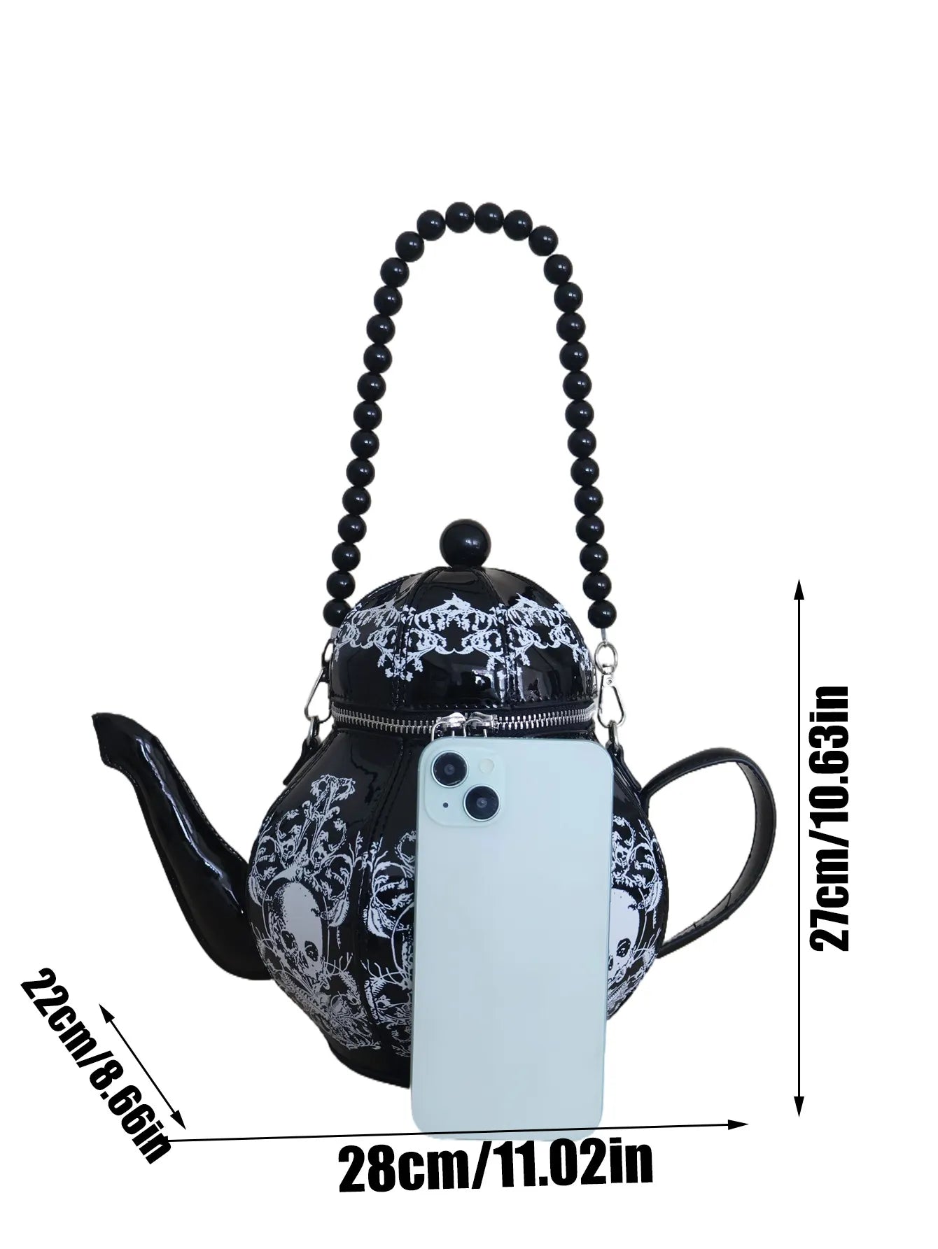 Nocturnia Gothic Brew Skull Teapot Bag