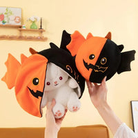 Pumpkin Bat Reversible Bunny Plush