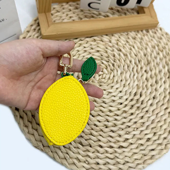 Fruity Charm Leather Bag Coin Purse