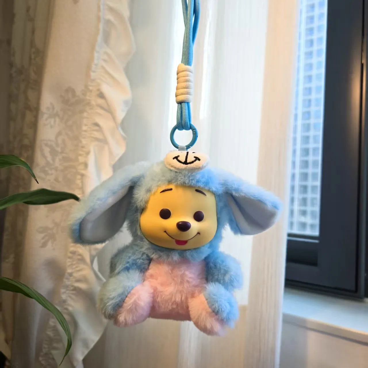 Pooh Naughty Party Plush Keychain