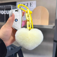 Velvet Heart Premium Plush Keychain