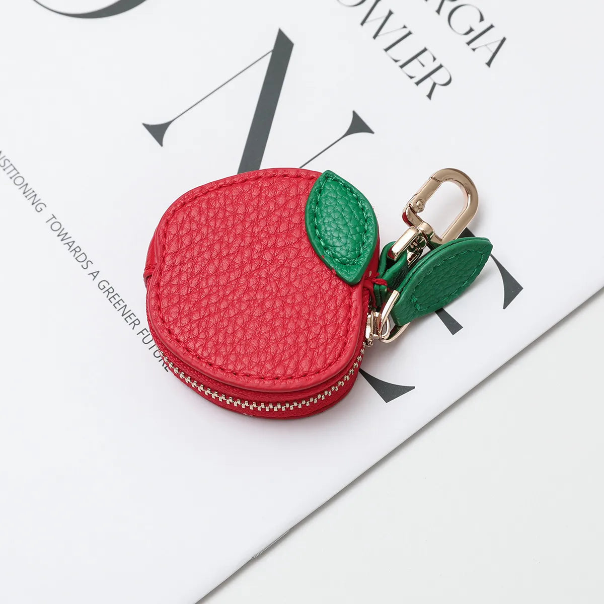 Fruity Charm Leather Bag Coin Purse