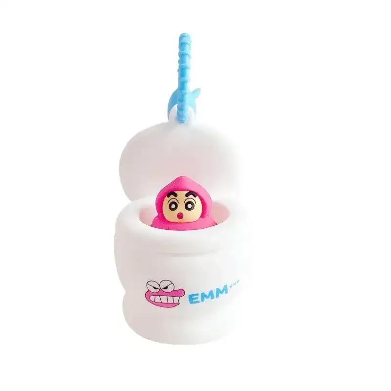 Shinichan Poop Pop-out Squishy Keychain