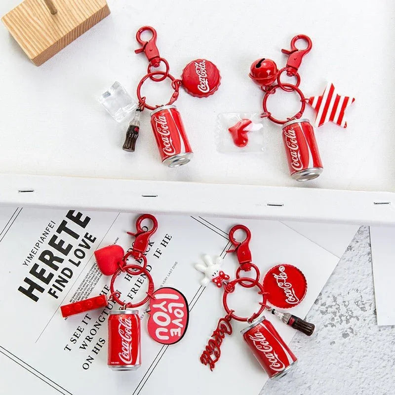 Cola Can Premium Blocks Keychain