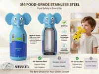 Afresh 365 3D Animal Head Double-Wall Insulated Bottle