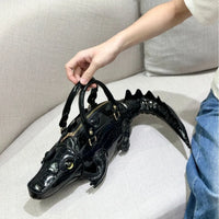 Berry-Sweet Premium Alligator-Shape Novelty Handbag